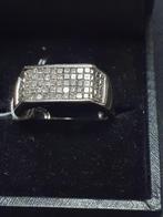 Nieuwe witgouden ring gekeurd 585 vol met prinses geslepen, Wit, Ophalen of Verzenden, 17 tot 18, Dame of Heer