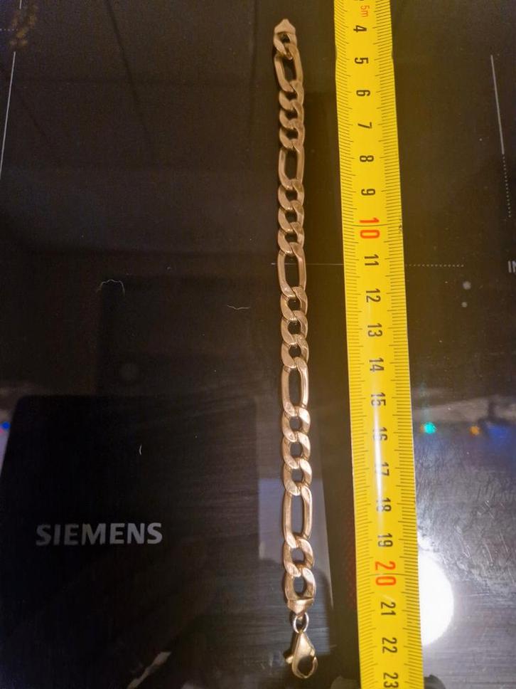 Gouden Figaro Armband, Sieraden, Tassen en Uiterlijk, Armbanden, Gebruikt, Goud, Goud, Ophalen of Verzenden