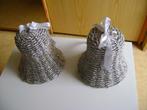 2 rieten kerstklokken met klepel van 20cm hoog x19breed, Diversen, Kerst, Ophalen of Verzenden, Zo goed als nieuw