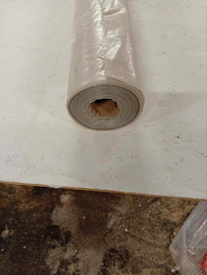 Afdekfolie - 3m x 25m (circa 75m2), Doe-het-zelf en Verbouw, Zeil en Folie, Folie, 15 m² of meer, Ophalen