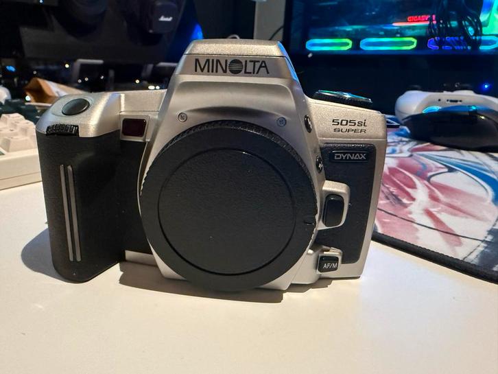 Minolta Dynax 505si Super - Spiegelreflexcamera, Audio, Tv en Foto, Fotocamera's Analoog, Gebruikt, Spiegelreflex, Minolta, Ophalen of Verzenden