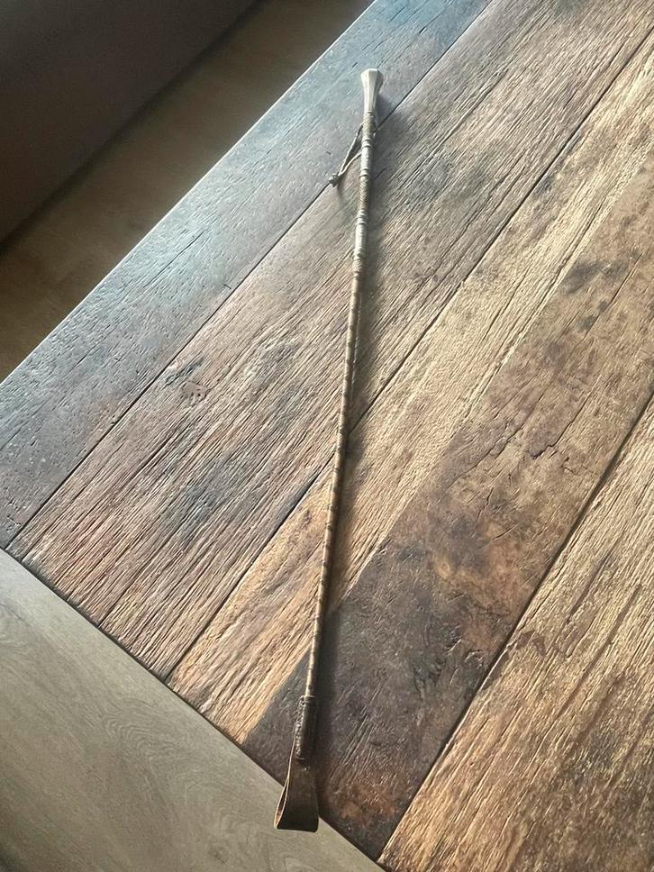 Antiek  Engels zilveren rijzweep, Antiek en Kunst, Antiek | Overige Antiek, Ophalen of Verzenden