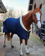 QHP Staldeken Classy met imitatiebont  100grams Navy, Nieuw, Bianca@lafrontiereruitersport.nl, La Frontière ruitersport, Deken
