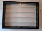 Zwart Vitrinekastje - 80x60x10 cm - Goede Staat!, Ophalen, Met deur(en), 50 tot 100 cm, Zo goed als nieuw