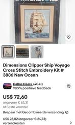 BORDUURPAKKET DIMENSIONS CLIPPER SHIP VOYAGE, Verzenden, Nieuw, Handborduren, Borduurpakket