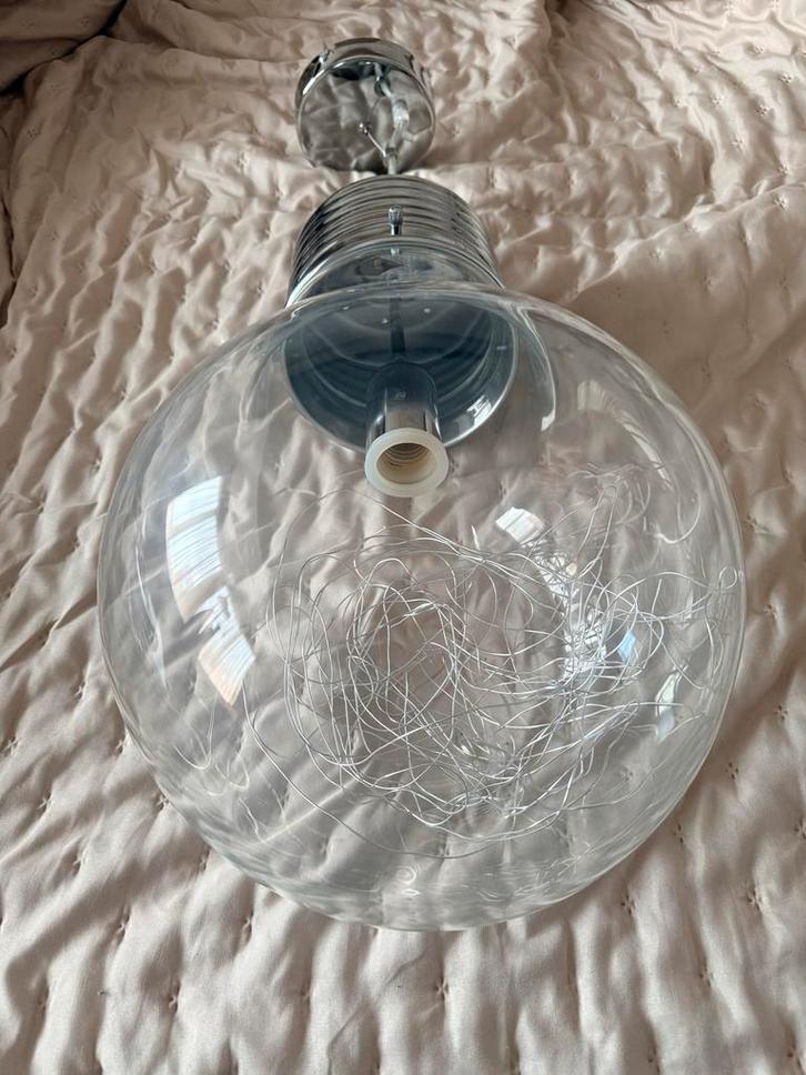 Moderne Hanglamp - Stijlvol Design “gloeilamp” zelf ks 50cm, Huis en Inrichting, Lampen | Hanglampen, Zo goed als nieuw, 50 tot 75 cm
