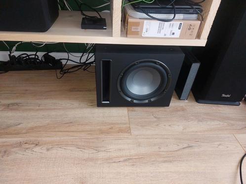 Teufel T10 subwoofer actieve draadloos., Audio, Tv en Foto, Luidsprekers, Zo goed als nieuw, Subwoofer, 120 watt of meer, Overige merken