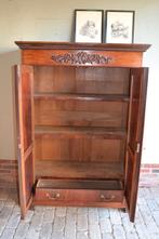 Prachtige antieke mahonie houten biedermeier meidenkast., Verzenden