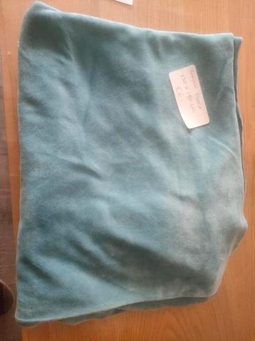 Stof soepele fleece, blauw,130x160cm beschikbaar voor biedingen