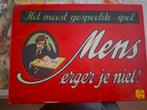 Mens erger je niet vintage spel jaren 50-60, Hobby en Vrije tijd, Gezelschapsspellen | Bordspellen, Ophalen of Verzenden, Gebruikt