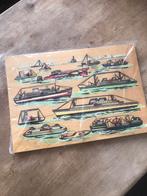 Puzzel met knopjes schepen boten zeilen etc, Ophalen of Verzenden, Zo goed als nieuw
