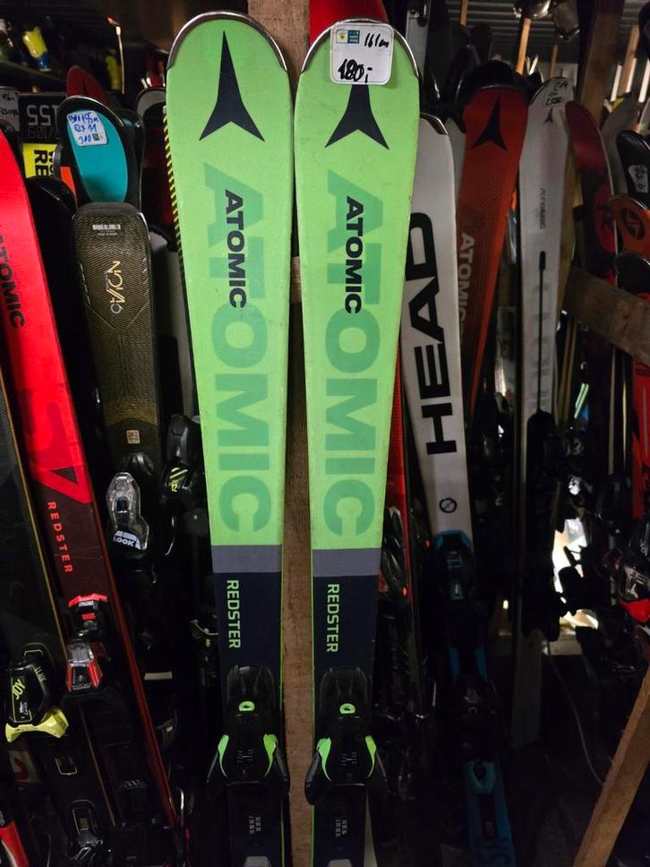 161cm ATOMIC REDSTER x5 woodcore titanium all round skis, Sport en Fitness, Skiën en Langlaufen, Zo goed als nieuw, Ski's, Skiën