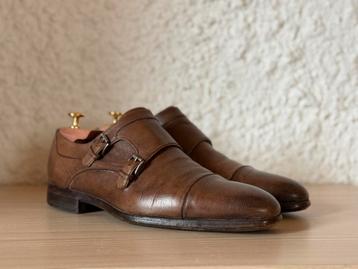 Greve herenschoenen 8,5 gespschoenen monkstraps monks bruin beschikbaar voor biedingen