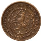 Wilhelmina - mooie oude 1/2 cent 1894 brons zf+ (5966, Ophalen of Verzenden, Koningin Wilhelmina, Overige waardes, Losse munt