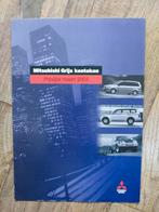 Mitsubishi grijs kenteken prijslijst brochure 2003, Mitsubishi, Ophalen of Verzenden, Mitsubishi, Zo goed als nieuw