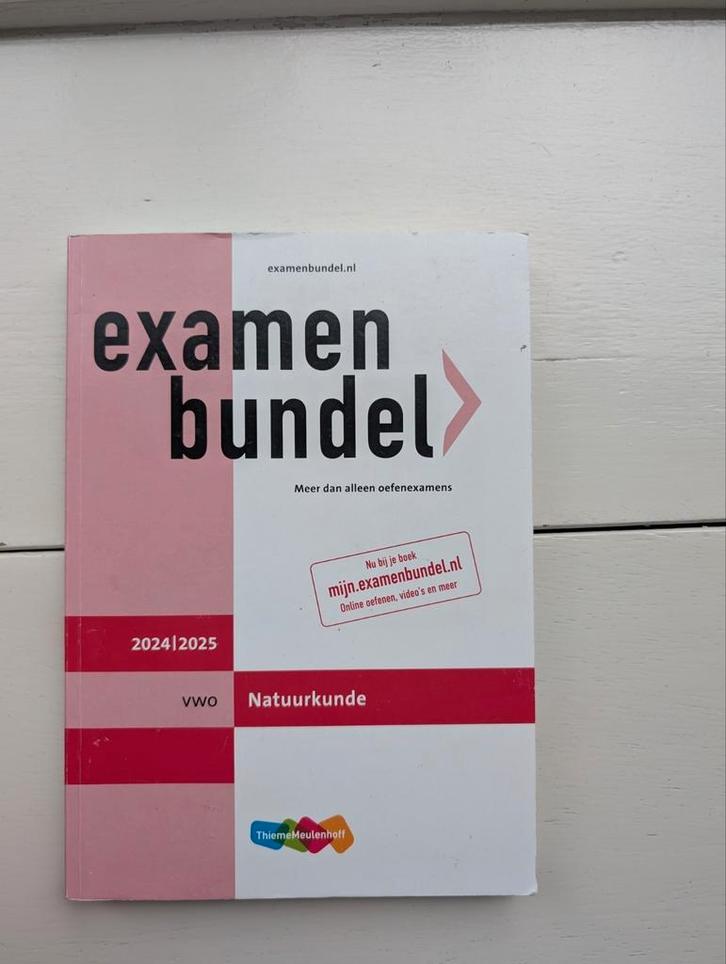 Examenbundel Natuurkunde 24-25 VWO, Boeken, Schoolboeken, Zo goed als nieuw, Natuurkunde, VWO, Ophalen of Verzenden