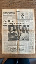 Krantenpagina 11 januari 1975 Het Parool, Verzamelen, Sportartikelen en Voetbal, Overige typen, Overige binnenlandse clubs, Gebruikt