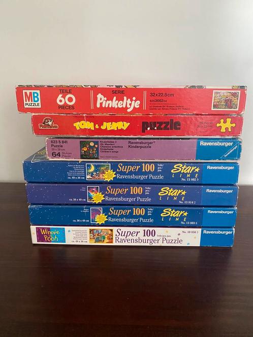 7 puzzels 100 stukjes Glow in dark - Dolfijn - Pinkeltje, Kinderen en Baby's, Speelgoed | Kinderpuzzels, 6 jaar of ouder, Meer dan 50 stukjes