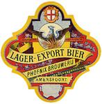 PHOENIX etiket - lager -export bier nr. 27570, Ophalen of Verzenden, Nieuw, Overige typen, Overige merken