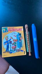 Aura blokfluit met eerste lesboek., Ophalen of Verzenden, Zo goed als nieuw, Sopraan of Sopranino, Met koffer, hoes of etui
