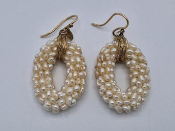 Habella oorbellen. Zoetwaterparels/925 Sterling zilver. beschikbaar voor biedingen