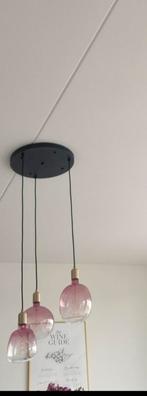 Roze/zwart hanglamp, Huis en Inrichting, Lampen | Hanglampen, Ophalen, Zo goed als nieuw, Minder dan 50 cm