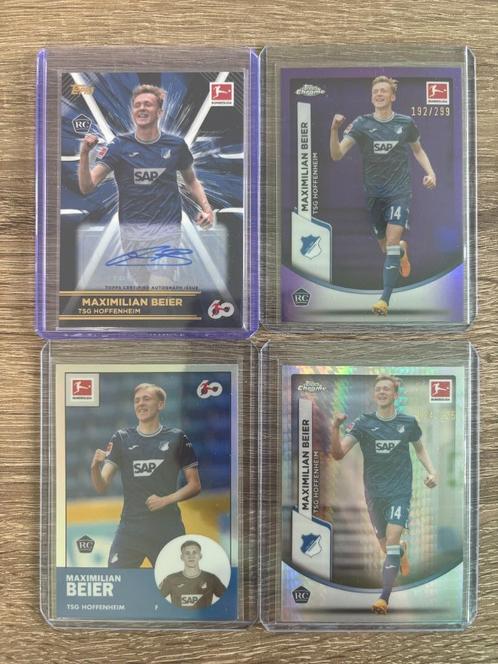 Maximilian Beier rookie lot - Topps, Verzamelen, Sportartikelen en Voetbal, Zo goed als nieuw, Spelerskaart, Buitenlandse clubs