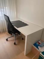 Bureau wit - Ikea; model MALM 151x 65 - gebruikt, Ophalen, Zo goed als nieuw
