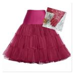 Mooie, wijde PETTICOAT in BURGUNDY (wijnrood)., Ophalen of Verzenden, Nieuw, Kleding