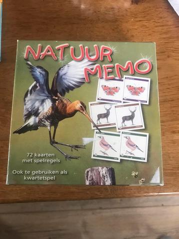Natuur memo / kwartetspel beschikbaar voor biedingen