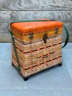 Vintage viskist, viskoffer, viskorf, visbak hengelsport, Watersport en Boten, Ophalen, Gebruikt, Koffer of Tas