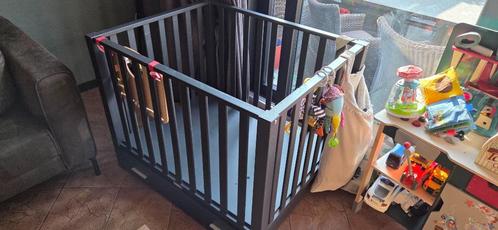 Bopita box met lade zwart met boxkleed baby only zeegroen, Kinderen en Baby's, Boxen, Gebruikt, Rechthoekig, In hoogte verstelbaar