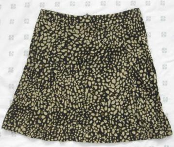 Zilch rok zwart met beige print, maat XL 42 beschikbaar voor biedingen