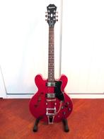 Epiphone - Dot Red (ES 335) + tremolo, Ophalen, Gebruikt, Hollow body, Epiphone