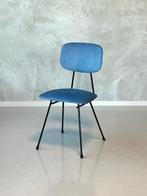 Kembo eettafelstoel WH Gispen vintage eetkamerstoel blauw, Gebruikt, Blauw, Vintage, Ophalen of Verzenden