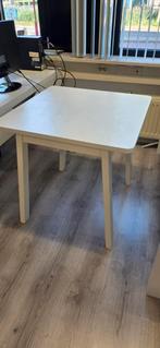 Wit bijzettafeltje, Gebruikt, Eenvoudig, Vierkant, 60 cm of meer