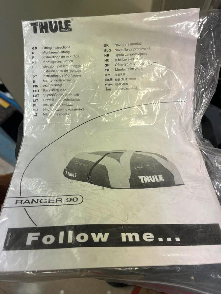 Thule Ranger 90 Dakkoffer - Zo goed als nieuw!, Auto diversen, Dakkoffers, Zo goed als nieuw, Ophalen