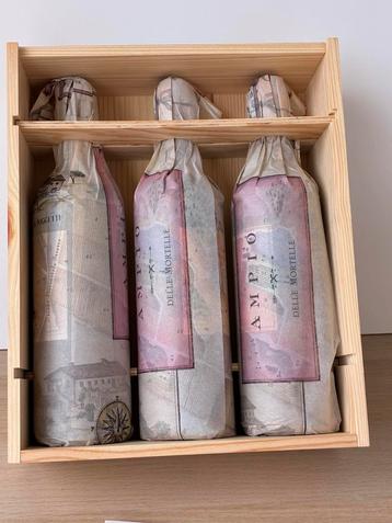 3x Antinori Le Mortelle, Ampio delle Mortelle 2019 OWC beschikbaar voor biedingen