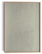 Schilderij 3D Art Bows - sage green - bogen Groen japandi, Huis en Inrichting, Ophalen of Verzenden, Nieuw