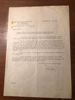1945 Nederlandse ambassade in Stockholm schrijft brief aan, Ophalen of Verzenden, Nederland, Boek of Tijdschrift