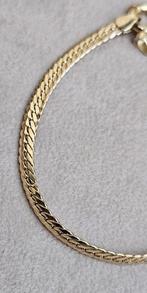 Prachtige gevlochten 14k gouden armband, Ophalen of Verzenden, Nieuw, Zilver, Goud