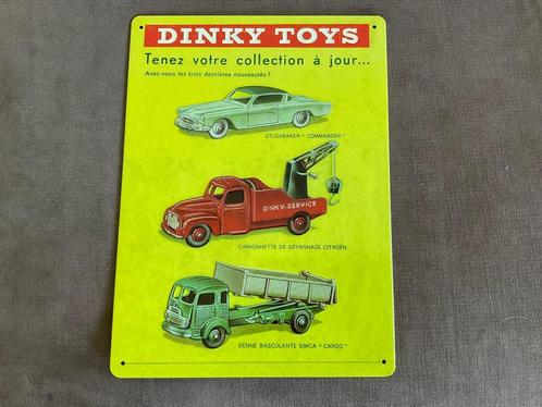 Dinky Toys metalen reclamebord 28,5 x 20,9 cm mint, Hobby en Vrije tijd, Modelauto's | 1:43, Nieuw, Overige typen, Dinky Toys