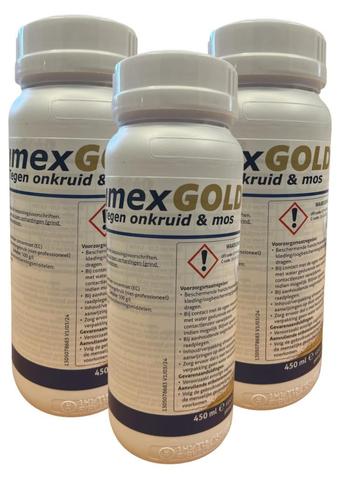 IMEX Gold 450 ml 3 stuks. Tegen onkruid en mos  beschikbaar voor biedingen