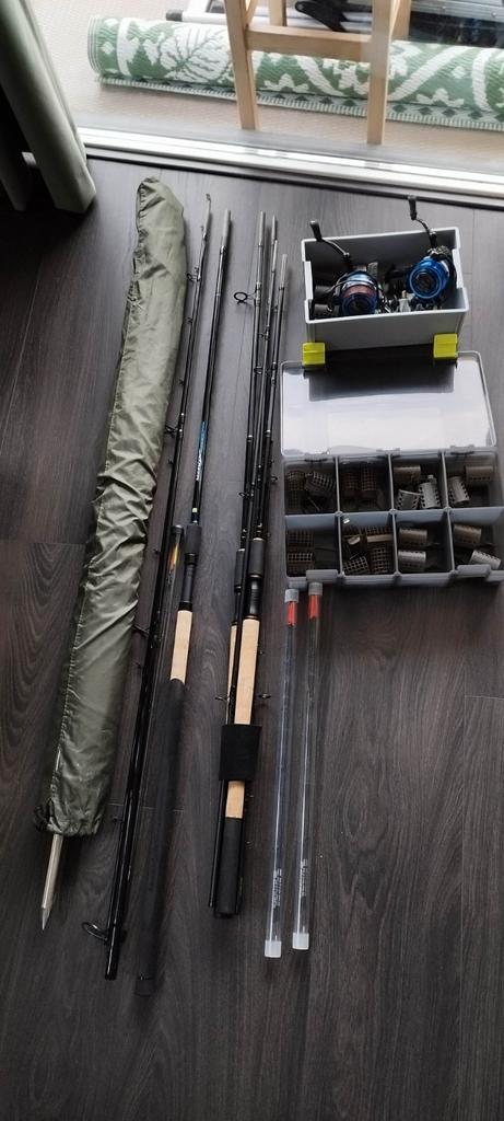 Feeder hengels en extra's, Watersport en Boten, Hengelsport | Witvissen, Zo goed als nieuw, Ophalen