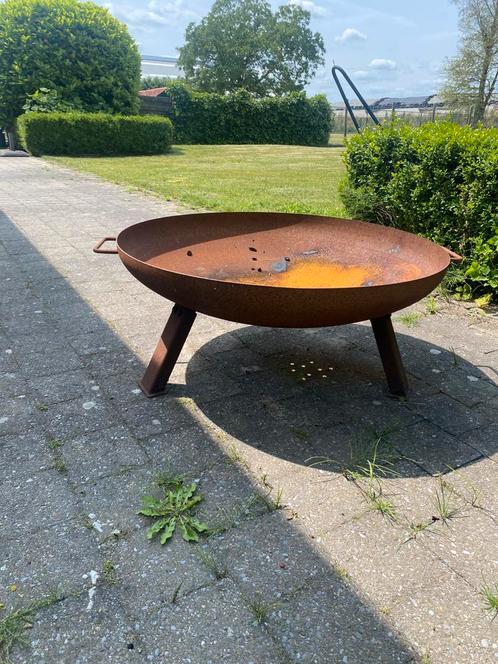 Vuurschaal 80 cm, Tuin en Terras, Vuurschalen, Gebruikt, Ophalen