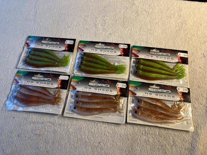 adv 475 / NIEUW mixset 6 pakjes shads SPRO, Watersport en Boten, Hengelsport | Roofvissen, Nieuw, Dobber of Lood, Ophalen of Verzenden