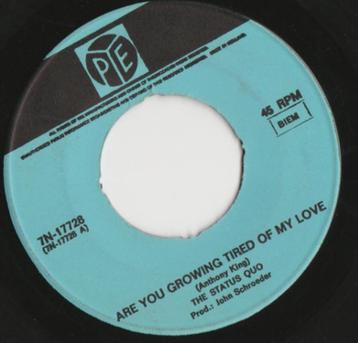 The Status Quo - Are You Growing Tired Of My Love   1969    beschikbaar voor biedingen