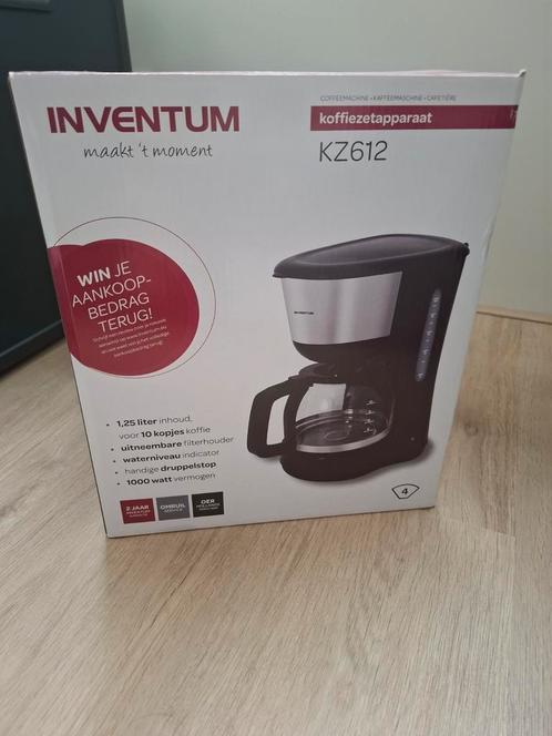 Inventum KZ612, Witgoed en Apparatuur, Koffiezetapparaten, Gebruikt, Gemalen koffie, Overige modellen, Ophalen of Verzenden