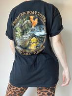 Vintage Premier Boat Tours shirt, L. Jungle unisex 90s 00s, Kleding | Heren, T-shirts, Maat 52/54 (L), Verzenden, Zwart, Gedragen