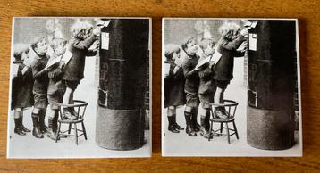 Onderzetters Tegeltjes met Vintage Schoolfoto beschikbaar voor biedingen